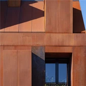 コルテンスチールエクステリアクラッディング